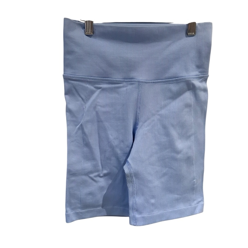 Athleta Ultra High Rise Elation 7" Bike Shorts Blue Size XS